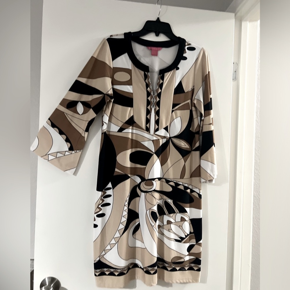 Sunny Leigh Geometric pattern dress